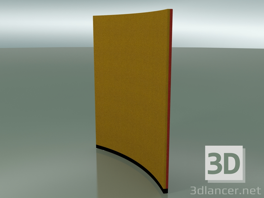 modello 3D Pannello curvo 6406 (132,5 cm, 45 °, D 150 cm, bicolore) - anteprima