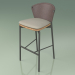 3d model Bar stool 050 (Brown, Metal Smoke, Teak) - preview