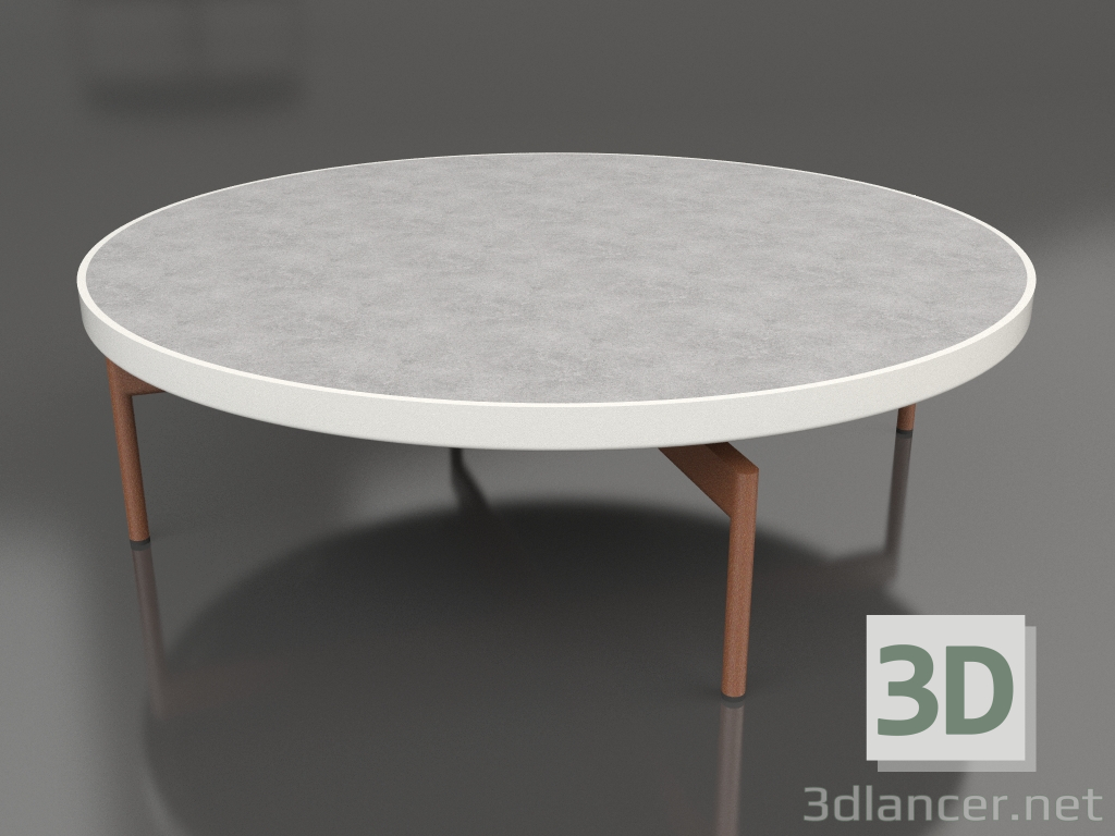 modèle 3D Table basse ronde Ø120 (Gris agate, DEKTON Kreta) - preview