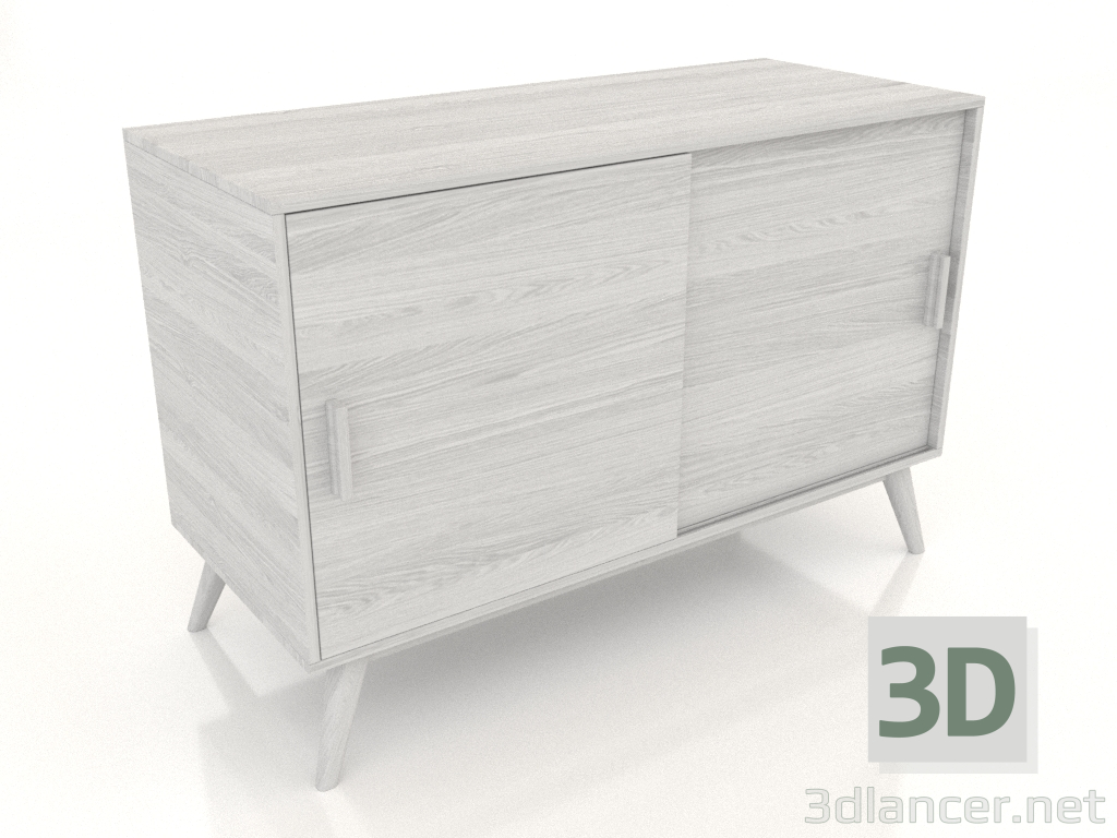 Modelo 3d Cômoda 2 1200x500 mm (branco RAL 9010) - preview