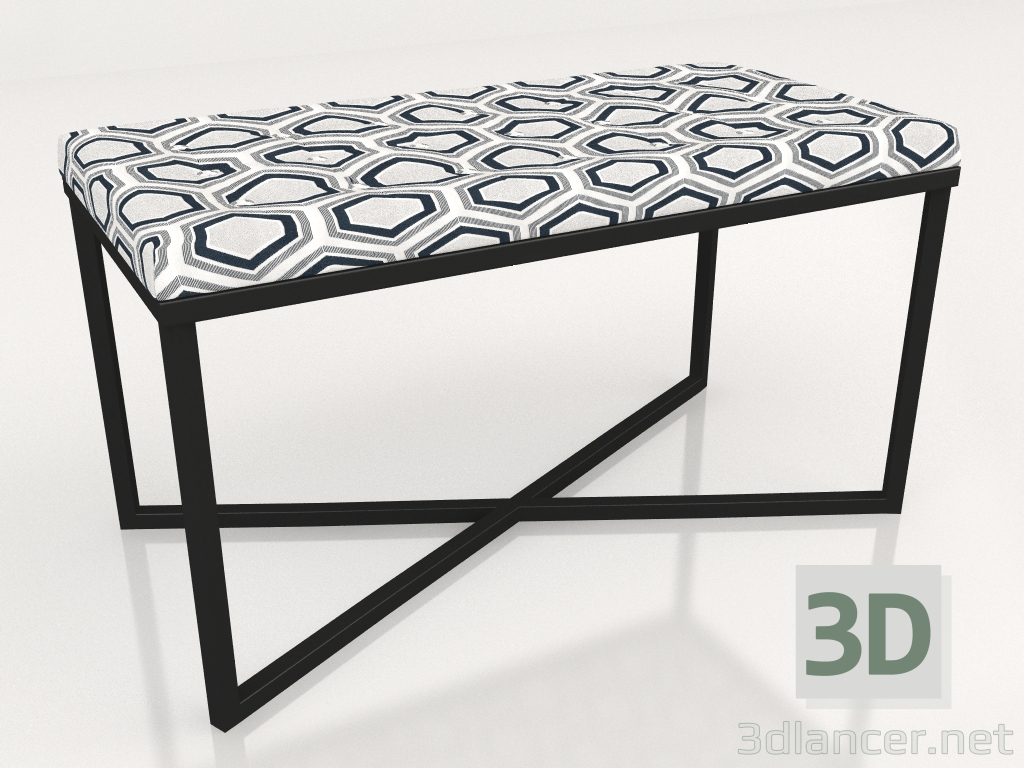 modello 3D Pouf FM06-BK00RG00 - anteprima