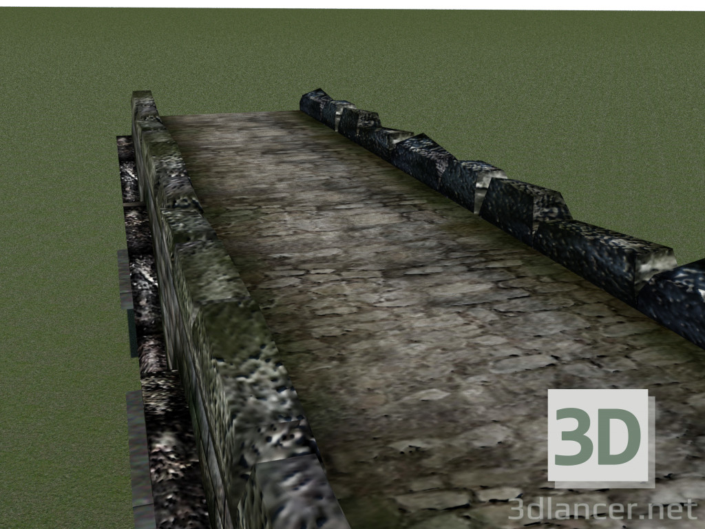 3d model Stone bridge - preview 3d model Stone bridge - preview