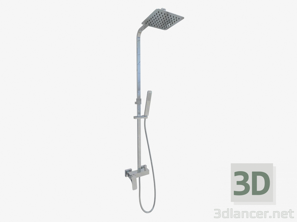 3D modeli Hiacynt karıştırıcılı duş kolonu (NAC 01QM) - önizleme