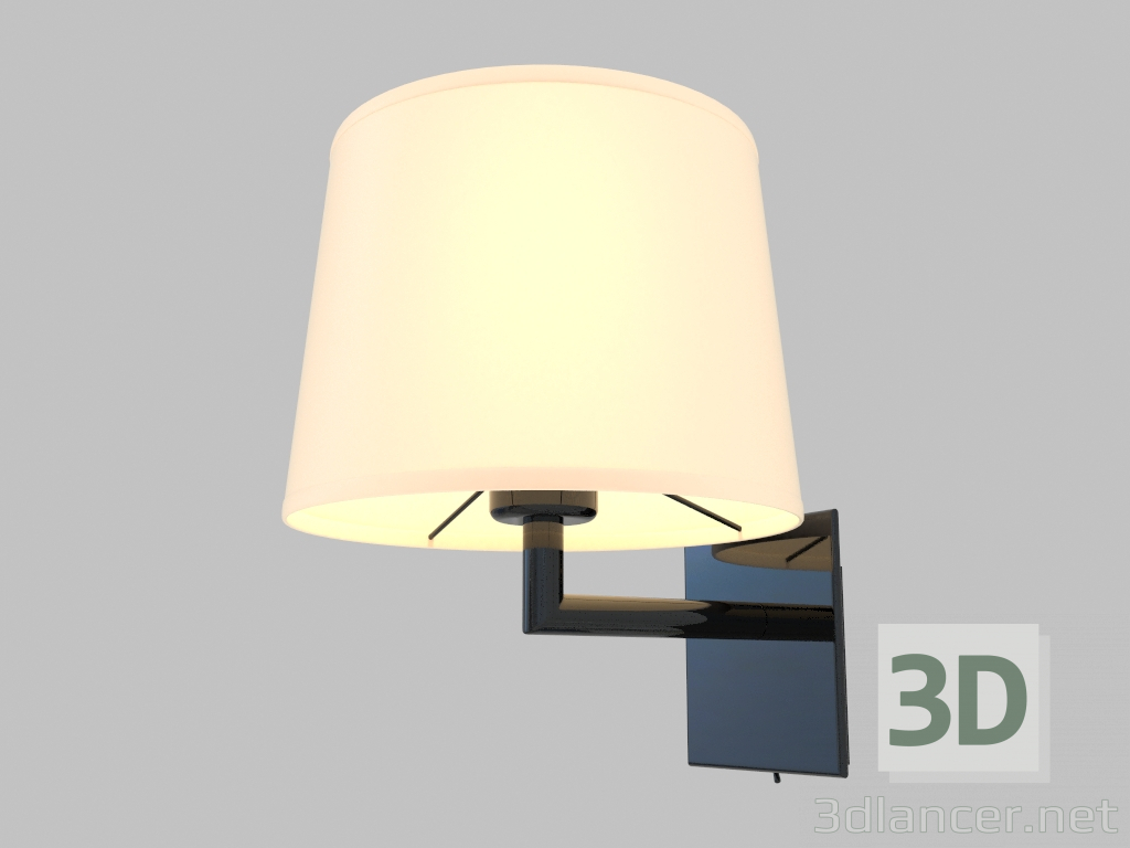 3D Modell Wandlampe (14101A weiß) - Vorschau