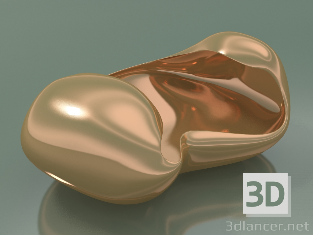 modello 3D Bowl Bouble (Oro Antico) - anteprima