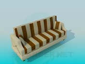 Striped sofa