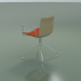 3d model Chair 0331 (swivel, with armrests, with front trim, bleached oak) - preview