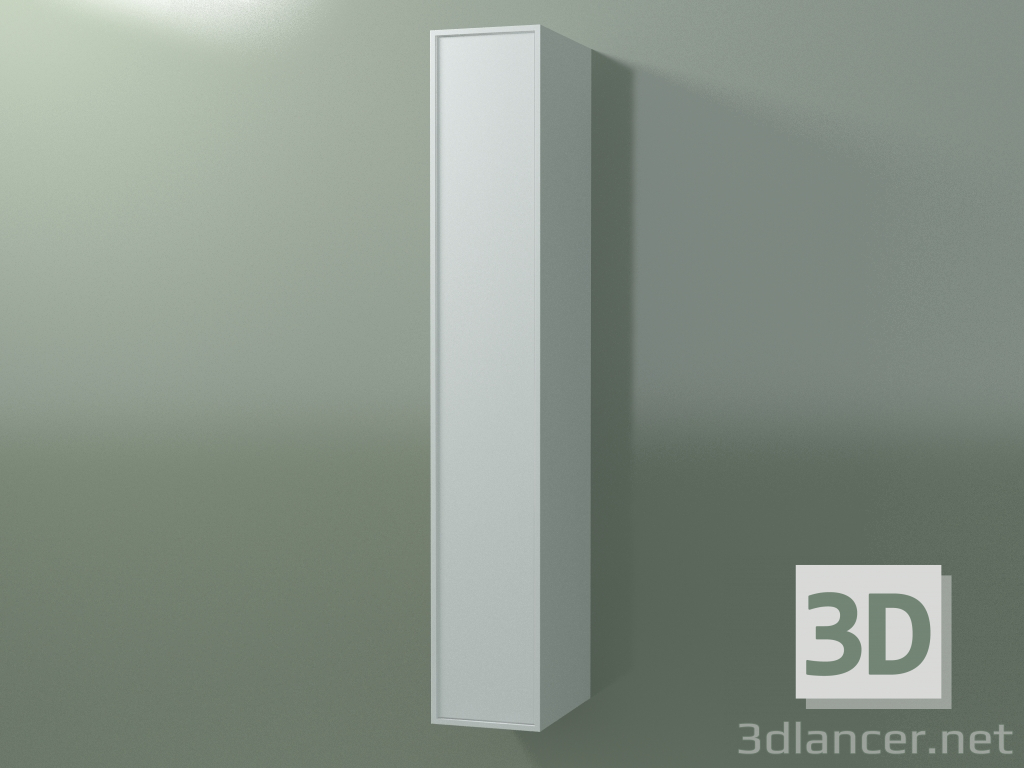 Modelo 3d Armário de parede com 1 porta (8BUAEDD01, 8BUAEDS01, Branco Glaciar C01, L 24, P 36, H 144 cm) - preview