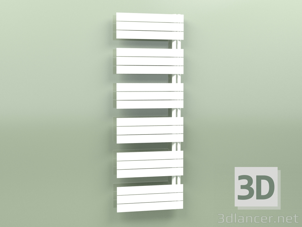 3D modeli Isıtmalı havlu askısı - Elato (1730 x 600, RAL - 9016) - önizleme