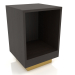 3d model Bedside table without door TM 04 (400x400x600, wood brown dark) - preview
