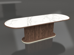 Esstisch Voller Tisch oval 250 Marmor
