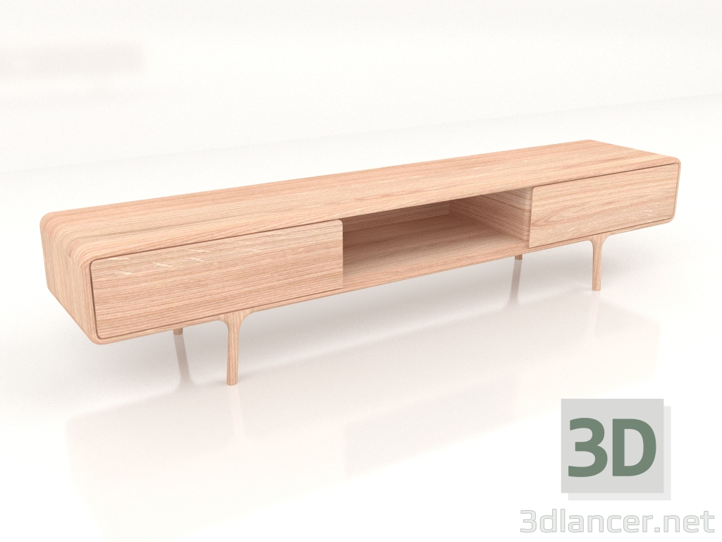 modèle 3D Armoire Faon 2 tiroirs - preview