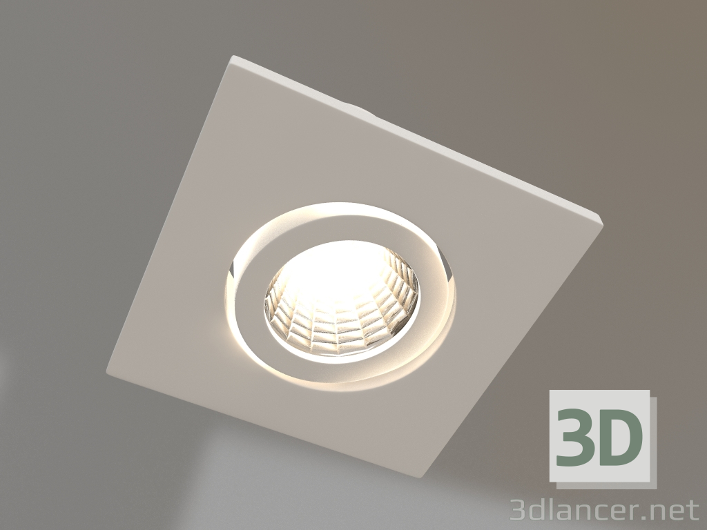 3d model Lámpara LED LTM-S50x50WH 5W Blanco Día 25grados - vista previa