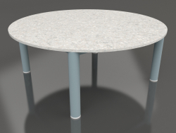 Coffee table D 90 (Blue grey, DEKTON Sirocco)