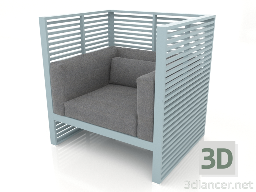 3D Modell Sessel Normando (Blaugrau) - Vorschau