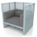 3d модель Кресло для отдыха Normando (Blue grey) – превью