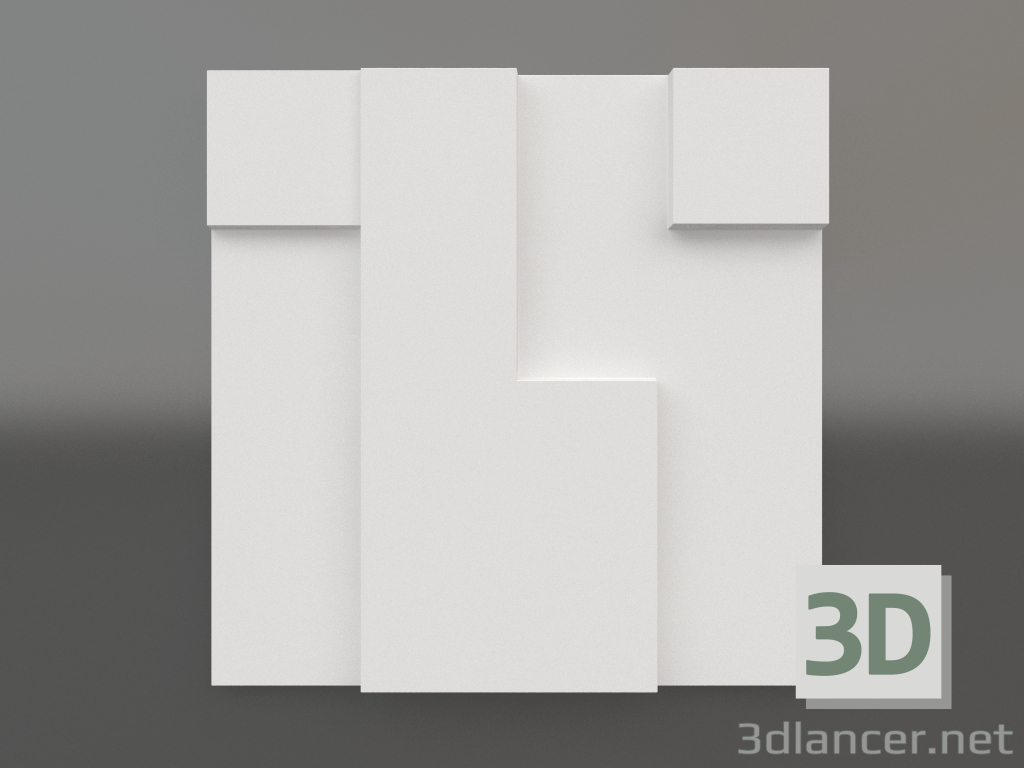 3D modeli 3 boyutlu panel 042 1 - önizleme