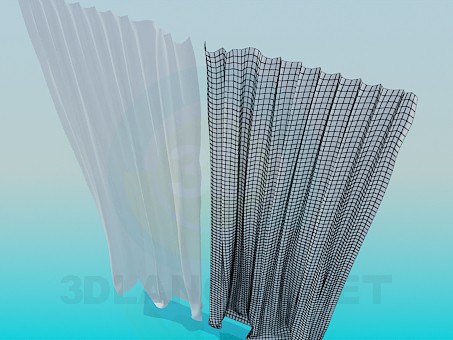 3d model Curtains - preview 3d model Curtains - preview