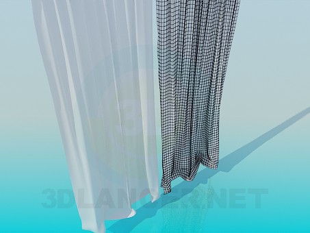 3d model Curtains - preview 3d model Curtains - preview
