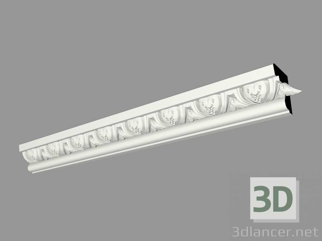 modello 3D Grondaia modellata (КФ64) - anteprima