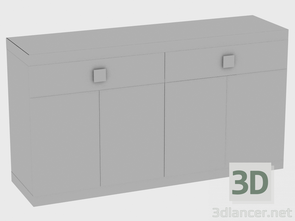 3D Modell Schrank für Tageszone VICTORIA CABINET MIRROR (180x50xH100) - Vorschau