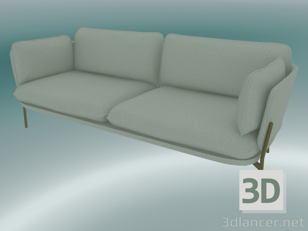 3d model Sofa Sofa (LN3.2, 84x220 H 75cm, Bronzed legs, Sunniva 2 811) - preview