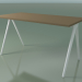 3d model Rectangular table 5407 (H 74 - 69x139 cm, laminate Fenix F05, V12) - preview