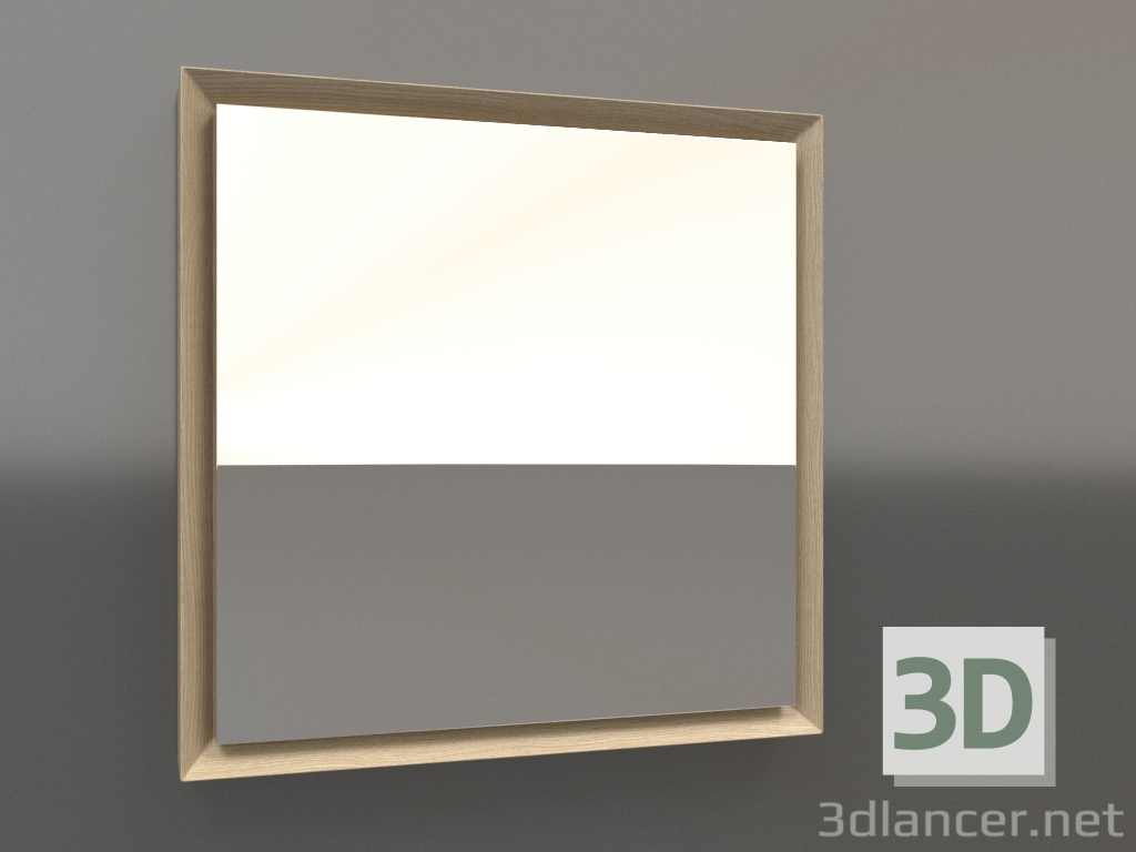 3D Modell Spiegel ZL 21 (400x400, Holz weiß) - Vorschau