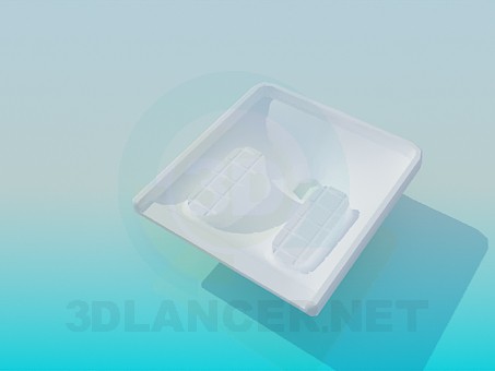 3d модель Унитаз на пол – превью 3d модель Унитаз на пол – превью