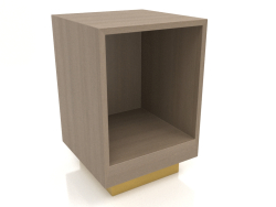 Mesa de cabeceira sem porta TM 04 (400x400x600, madeira cinzenta)