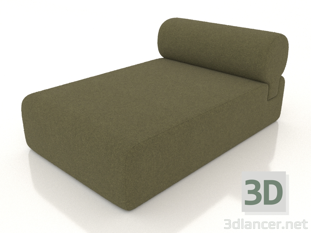 modèle 3D Canapé modulable en chêne (section 1.3) - preview