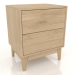 Modelo 3d Mesa de cabeceira LEMAR 2 gavetas (carvalho clareado) - preview