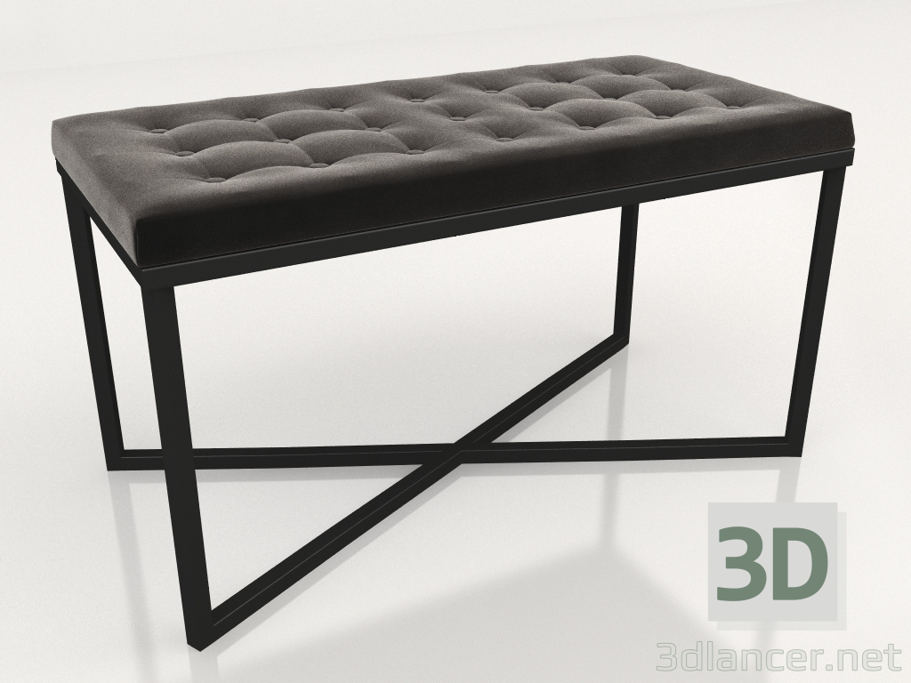 modello 3D Pouf FM06-BK00SH00 - anteprima