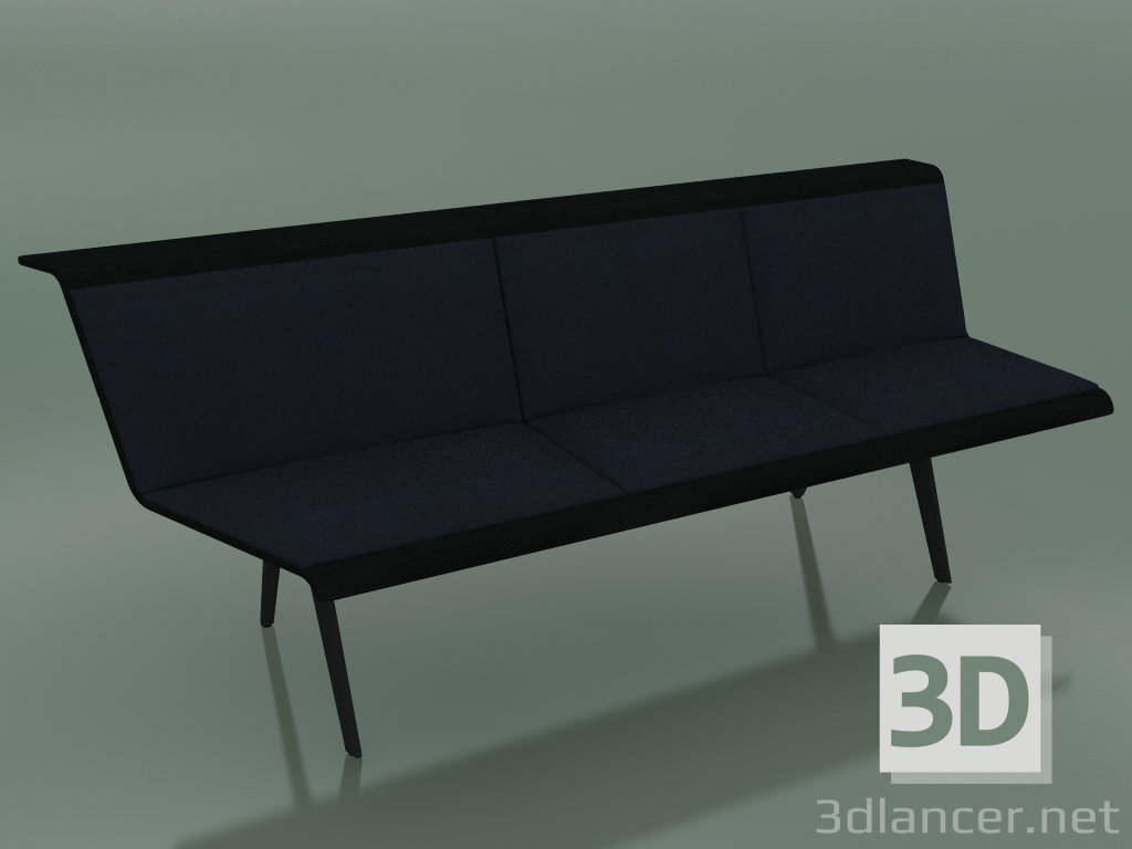 3d model Module angular triple Waiting 4512 (135 ° right, Black) - preview