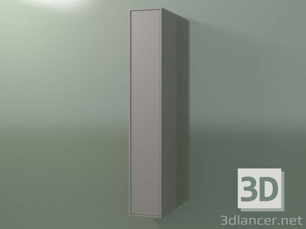 3d model Armario de pared con 1 puerta (8BUAEDD01, 8BUAEDS01, Clay C37, L 24, P 36, H 144 cm) - vista previa