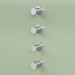 3d model Thermostatic mixer set with 3 shut-off valves (12 50, AS) - preview
