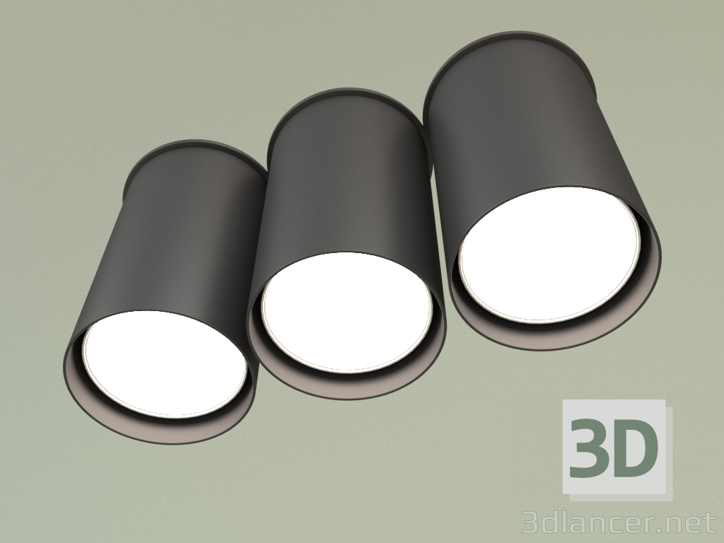 3d модель Точечный светильник BP 5430-3 (Черный) – превью