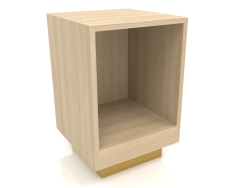 Bedside table without door TM 04 (400x400x600, wood white)