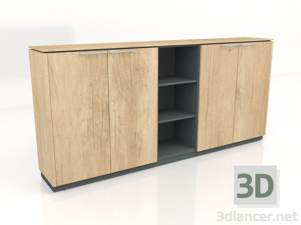 3d model Semi-bookcase Status X3119 (2496x421x1167) - preview