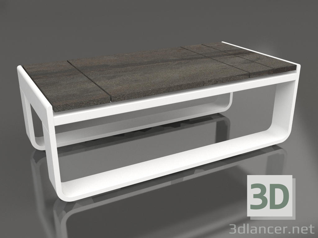 modello 3D Tavolino 35 (DEKTON Radium, Bianco) - anteprima