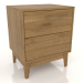 modello 3D Comodino LEMAR 2 cassetti (rovere naturale) - anteprima