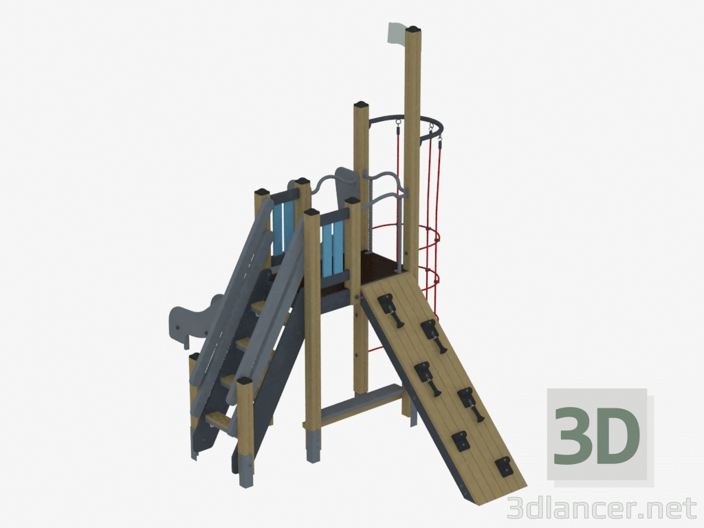 3D Modell Kinderspielanlage (K1114) - Vorschau