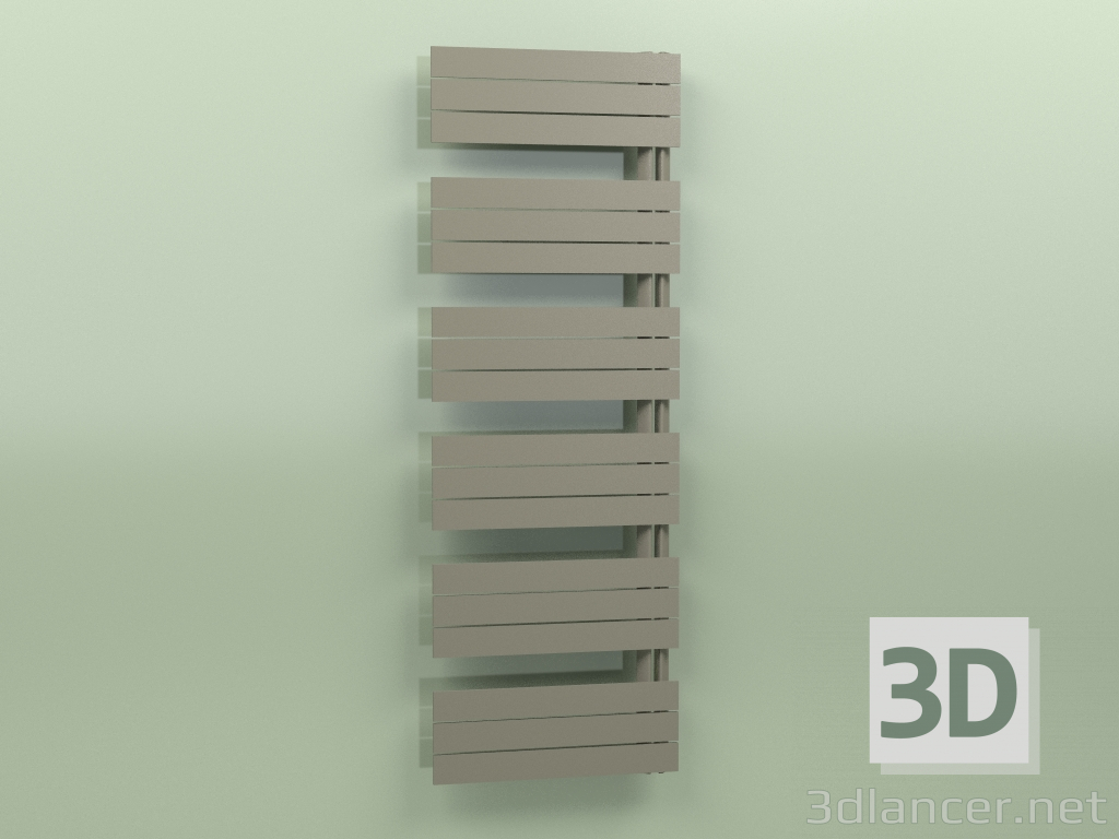 3D modeli Isıtmalı havlu askısı - Elato (1730 x 600, RAL - 7013) - önizleme