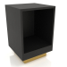 3D Modell Nachttisch ohne Tür TM 04 (400x400x600, Holz schwarz) - Vorschau
