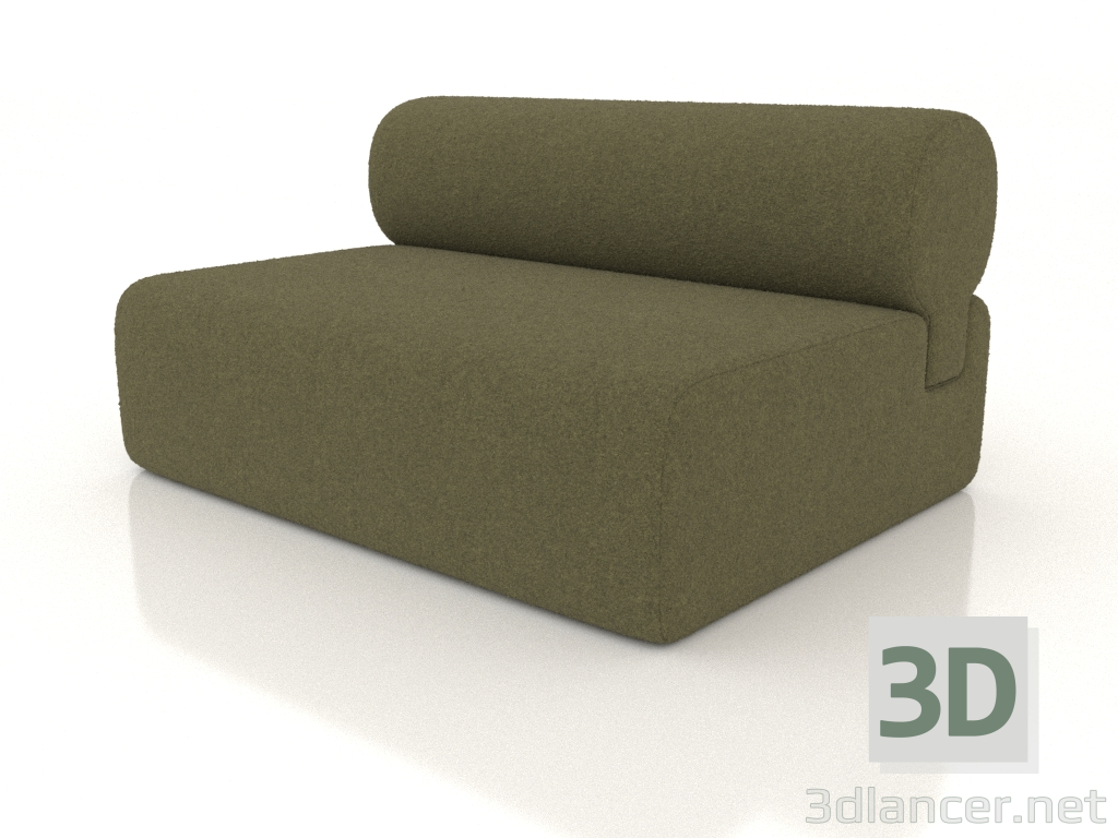 3D Modell Modulares Sofa aus Eiche (Abschnitt 1.2) - Vorschau
