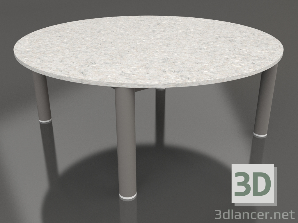 modello 3D Tavolino P 90 (Grigio quarzo, DEKTON Sirocco) - anteprima