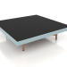 Modelo 3d Mesa de centro quadrada (cinza azul, DEKTON Domoos) - preview