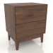 modello 3D Comodino LEMAR 2 cassetti (rovere tabacco) - anteprima