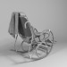 3d rocking chair model buy - render