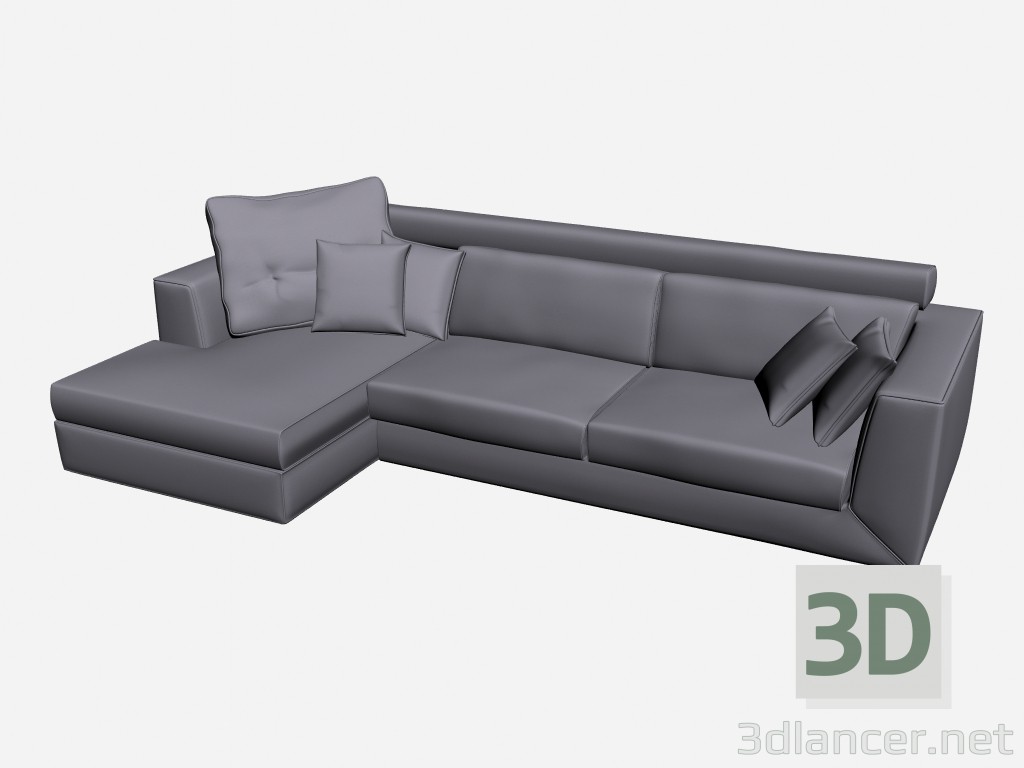 modèle 3D Canapé 2 Distance - preview